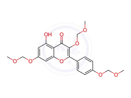 Chemical structure of Kaempferol Tri-O-methoxymethyl Ether