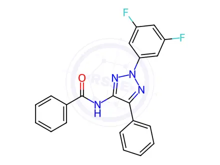 Chemical structure of N-(2-(3,5-Difluorophenyl)-5-phenyl-2H-1,2,3-triazol-4-yl)benzamide