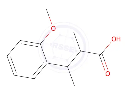 Chemical structure of 3-(2-Methoxyphenyl)-2-methylbutanoic acid