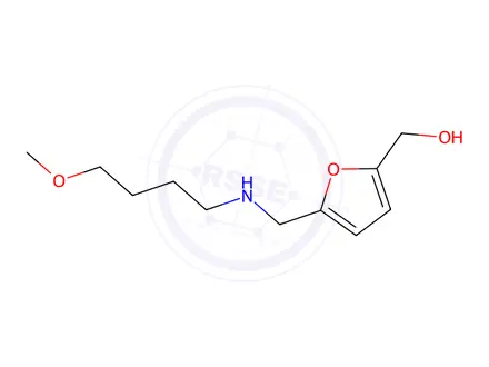 Chemical structure of (5-(((4-Methoxybutyl)amino)methyl)furan-2-yl)methanol
