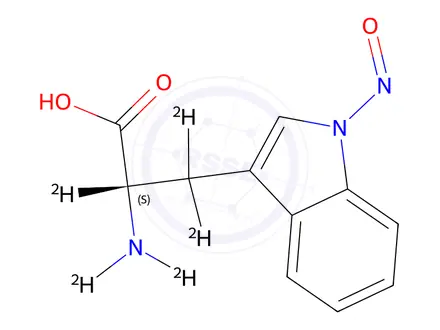 Chemical structure of N1-Nitroso Tryptophan-d5