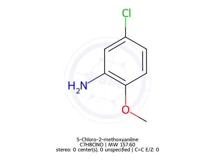 Chemical structure of 5-Chloro-2-methoxyaniline