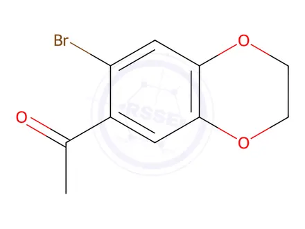 Chemical structure of 2'-Bromo-4',5'-(ethylenedioxy)acetophenone