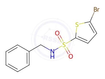 Chemical structure of N-benzyl-5-bromothiophene-2-sulfonamide