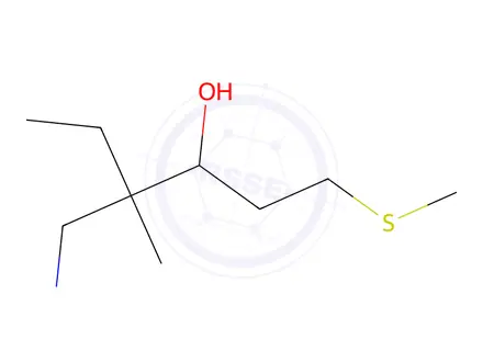 Chemical structure of 4-(Aminomethyl)-4-methyl-1-(methylthio)hexan-3-ol