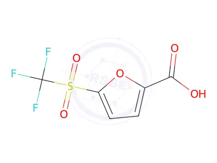 Chemical structure of 5-((Trifluoromethyl)sulfonyl)furan-2-carboxylic acid