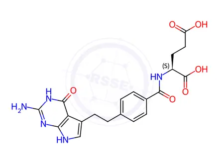 Chemical structure of Pemetrexed Ditromethamine