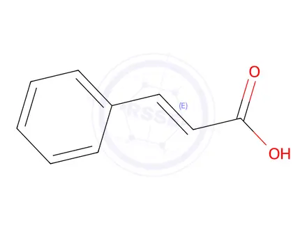 Chemical structure of trans-Cinnamic Acid