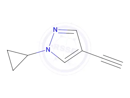 Chemical structure of 1-Cyclopropyl-4-ethynyl-1H-pyrazole