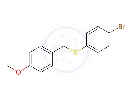 Chemical structure of (4-Bromophenyl)(4-methoxybenzyl)sulfane