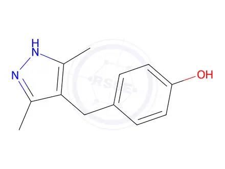 Chemical structure of 4-[(3,5-Dimethyl-1H-pyrazol-4-yl)methyl]benzenol