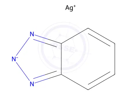 Chemical structure of 1H-Benzotriazole, silver(1+) salt (1:1)