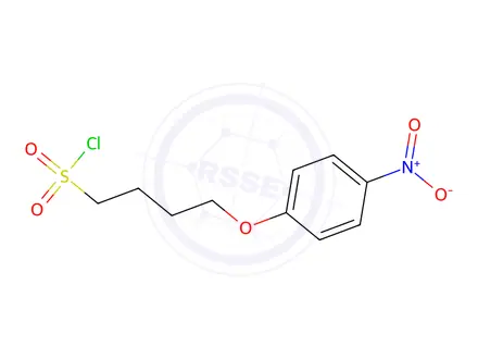 Chemical structure of 4-(4-nitrophenoxy)butane-1-sulfonyl chloride