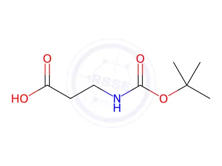 Chemical structure of N-(tert-Butoxycarbonyl)-β-alanine
