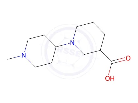 Chemical structure of 1-Methyl-[1,4]bipiperidinyl-3-carboxylic acidhydrochloride