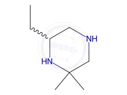 Chemical structure of 6-ethyl-2,2-dimethylpiperazine
