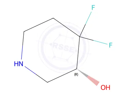 Chemical structure of (R)-4,4-difluoropiperidin-3-ol