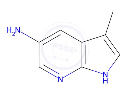 Chemical structure of 3-Methyl-1H-pyrrolo[2,3-b]pyridin-5-amine