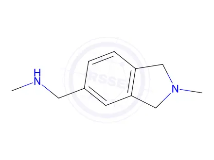 Chemical structure of N-methyl-1-(2-methyl-2,3-dihydro-1H-isoindol-5-yl)methanamine