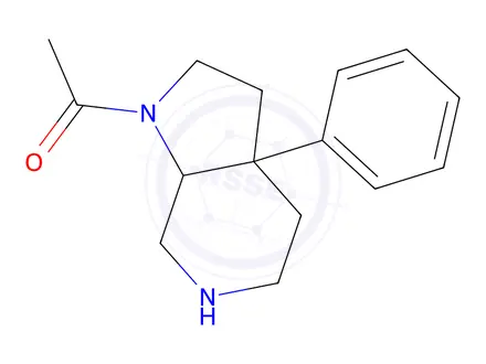 Chemical structure of 1-(3A-Phenyloctahydro-1H-Pyrrolo[2,3-C]Pyridin-1-Yl)Ethanone