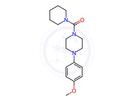 Chemical structure of (4-(4-Methoxyphenyl)piperazin-1-yl)(piperidin-1-yl)methanone