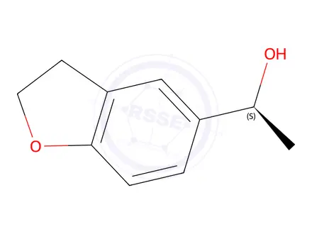 Chemical structure of (1s)-1-(2,3-Dihydro-1-benzofuran-5-yl)ethan-1-ol