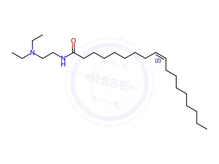 Chemical structure of N'-Oleoyl-N,N-diethylethylenediamine
