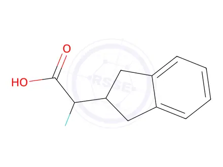 Chemical structure of 2-(2,3-dihydro-1h-inden-2-yl)-2-fluoroacetic acid