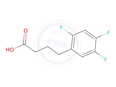 Chemical structure of 2,4,5-Trifluorobenzenebutanoic acid