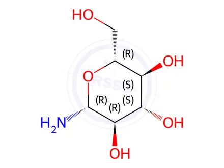 Chemical structure of beta-D-Glucopyranosylamine