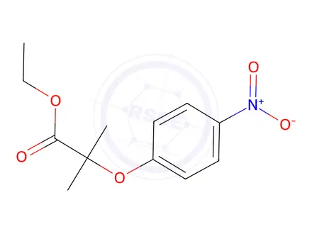 Chemical structure of ETHYL 2-(4-NITROPHENOXY)-2-METHYLPROPANOATE