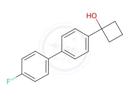 Chemical structure of 1-(4'-fluoro-[1,1'-biphenyl]-4-yl)cyclobutanol
