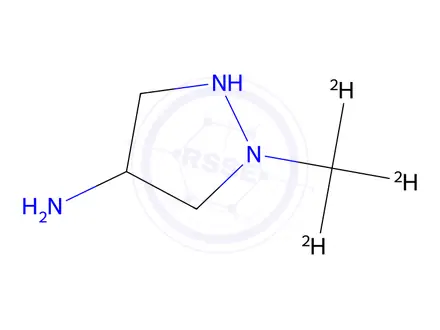 Chemical structure of 1-(trideuteriomethyl)pyrazol-4-amine