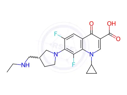 Chemical structure of Lascufloxacin Impurity 222