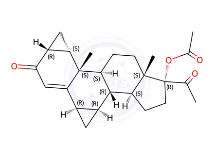 Chemical structure of Cyproterone Impurity 6