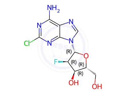 Chemical structure of 2-Chloro-2'-deoxy-2'-fluoroadenosine