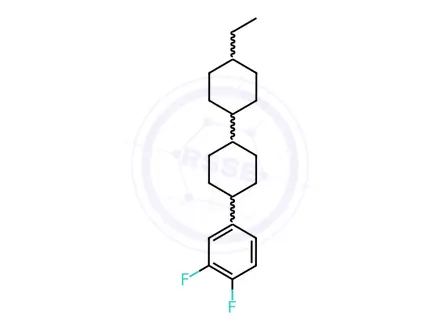 Chemical structure of trans-4-(3,4-Difluorophenyl)-trans-4'-ethylbicyclohexane