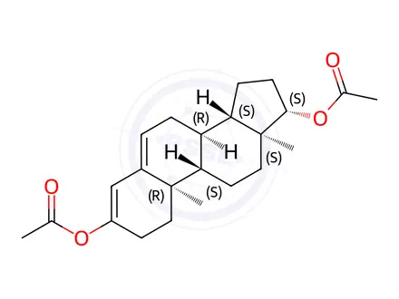 Chemical structure of Testosterone enol diacetate