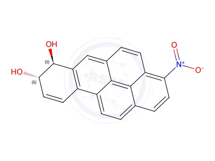 Chemical structure of rel-(7R,8R)-3-nitro-7,8-dihydrobenzo[pqr]tetraphene-7,8-diol