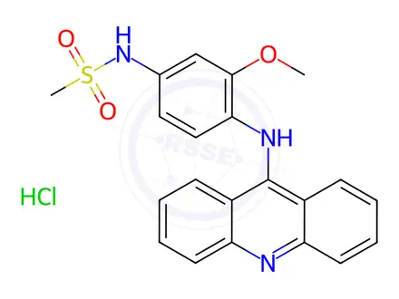 Chemical structure of Amsacrine Hydrochloride