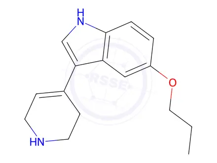 Chemical structure of 3-(1,2,5,6-tetrahydro-4-pyridyl)-5-n-propoxyindole