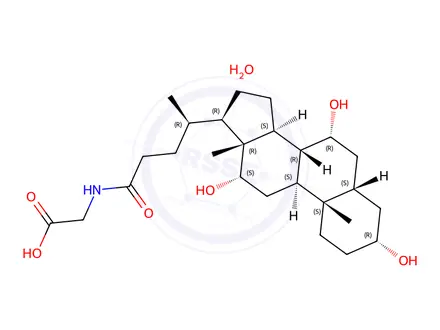 Chemical structure of Glycocholic Acid Hydrate