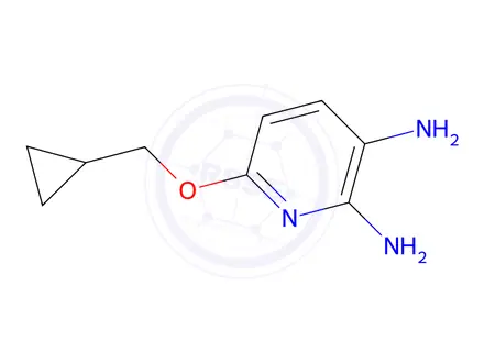 Chemical structure of 6-(Cyclopropylmethoxy)pyridine-2,3-diamine