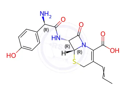 Chemical structure of Cefprozil (92665-29-7)
