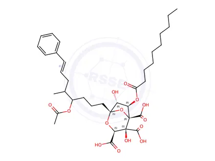 Chemical structure of Zaragozic acid D2