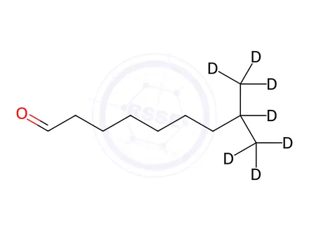Chemical structure of 8-Methylnonanal-d7