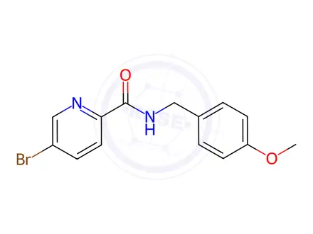 Chemical structure of N-(4-Methoxybenzyl) 5-bromopicolinamide