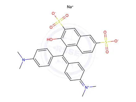 Chemical structure of Acid Green 50