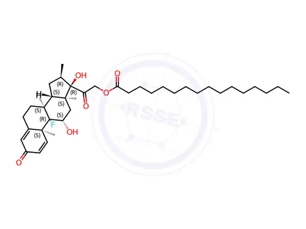 Chemical structure of Dexamethasone 21-Palmitate