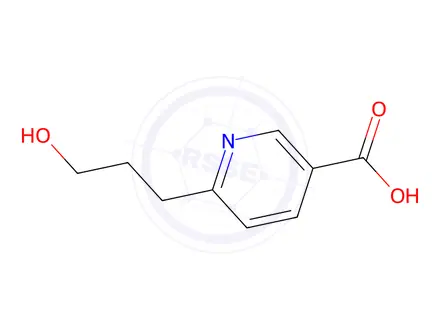 Chemical structure of 6-(3-Hydroxypropyl)nicotinic acid